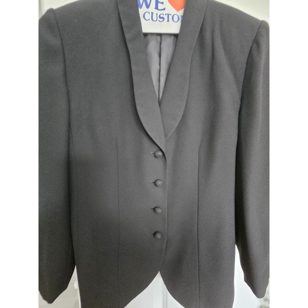 LE SUIT  Blazer Black Size 14 P Ready To Wear. 4 Bottoms, No Smoking Home.